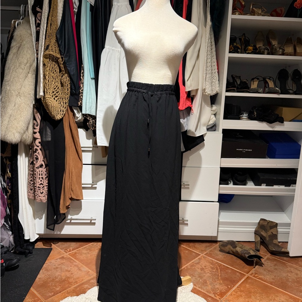 Zara Black Pencil Maxi Skirt